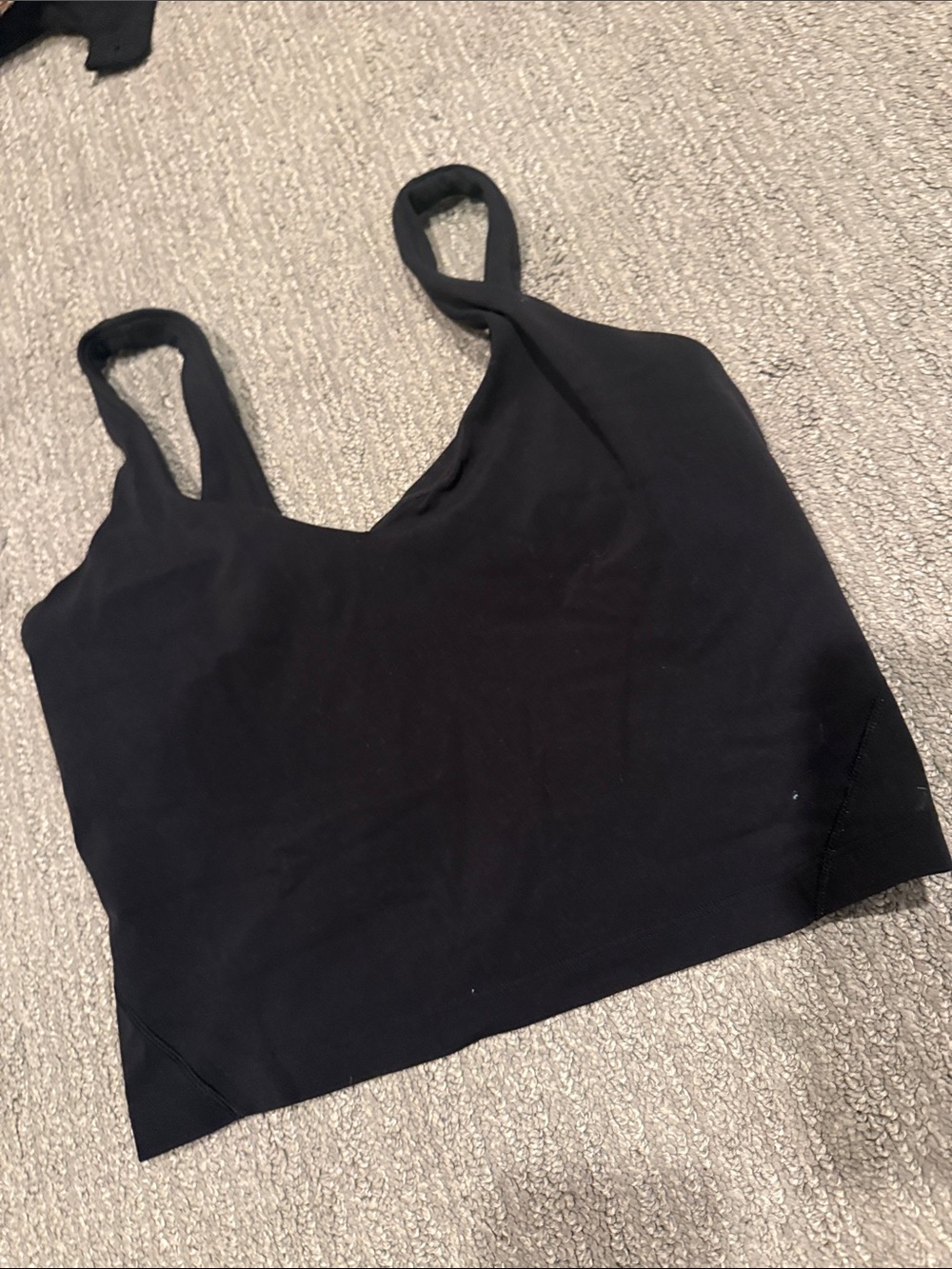 Lululemon align Black Seamless Tank Crop Top